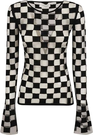 Sportmax Zwarte Sweater Yale - Dames - Longsleeves - Zwart - L - Polyester - Tops