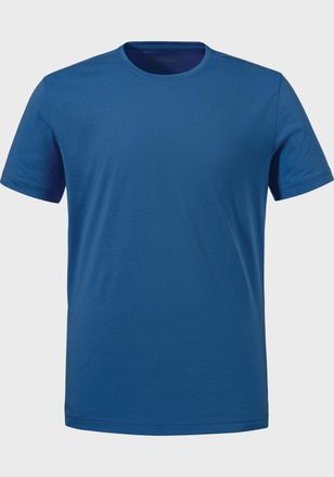Sch&ouml;ffel Funktionsshirt SCH&Ouml;FFEL T Shirt Buchberg M, Herren, Gr. 46, blau (8405, blau), Oberstoff: 60% Baumwolle, 40% Polyester, Rundhals, Shirts Funktionsshir