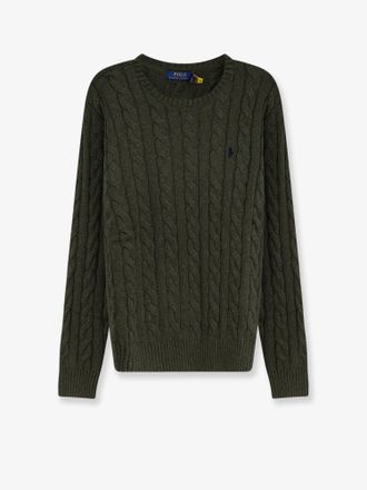 Ralph Lauren Maglia in cotone con logo ricamato frontale - POLO RALPH LAUREN - gender_Man