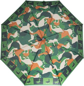 Moschino Paraplu met eendenprint - Groen