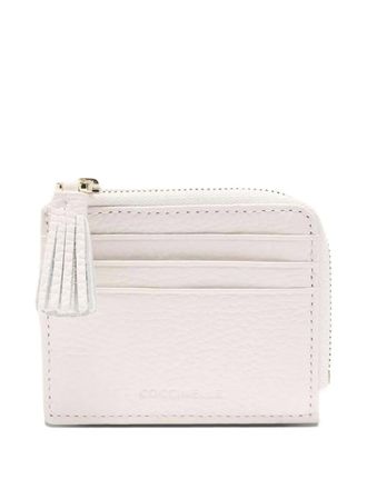 Coccinelle tassel cardholder - women - Calf Leather - One Size - White