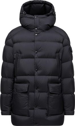 Moncler Bretagne Hooded Short Down Jacket Black Size 2