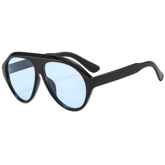 Generic Large Frame Outdoor Sunglasses For Men And Women Sports Vacation Party Sun Glasses(Blue)