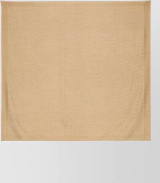 Fendi animal pattern scarf large square fringed