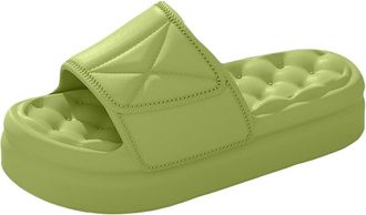 Generic Bathing Slippers, Thick Sole, Womens and Mens Bathing Shoes, Open Toe, Bathing Slippers, Casual, Wide Feet Bathing Mules, Lightweight Cloud Shoes, Com