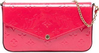 Louis Vuitton Pre-owned Womens Monogram Vernis Pochette Felicie - Poppy Leather - One Size