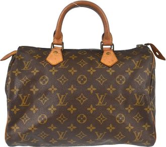 Louis Vuitton Speedy Monogram Canvas Brown Canvas Handbag (Pre-Owned)