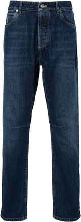 Brunello Cucinelli mid-rise slim-fit jeans - men - Cotton/Cotton - 46 - Blue