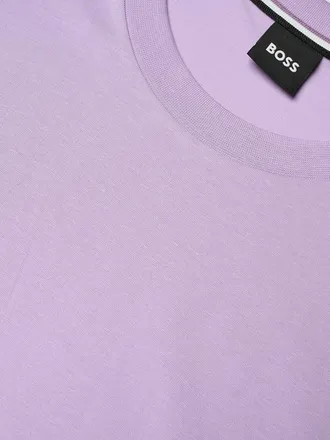 HUGO BOSS Mens Cotton T-Shirt Lilac T-Shirts And Polos