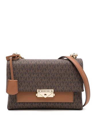 Michael Michael Kors Borsa a spalla con monogramma - Marrone