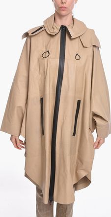 Bottega Veneta Leather Raincoat with Batwing Sleeves Bottega Veneta