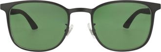 Montblanc Square-Frame Metal Sunglasses
