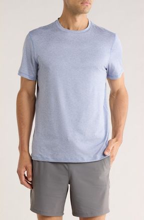 90 Degree by Reflex Nomad Mesh Short Sleeve T-Shirt in Heather Cloud Mist at Nordstrom Rack, Size Xx-Large