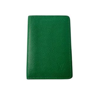 Louis Vuitton Pre-owned Wallets, female, Green, Size: ONE SIZE Pre-owned Taiga Card Case