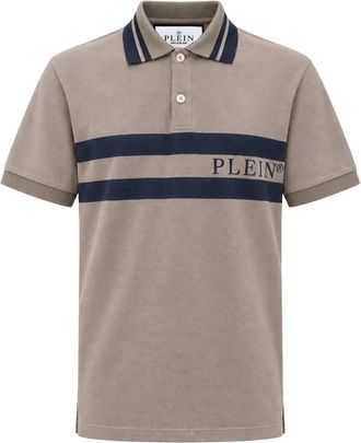 Philipp Plein Polo Shirt Ss Logo - Tops - Hombre - Gris - 2XL