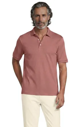 Lands End Short Sleeve Cotton Supima Polo Shirt in Vintage Mauve at Nordstrom, Size Xx-Large
