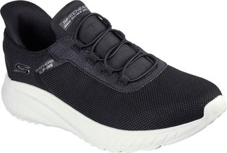 Skechers Mens Squad Chaos-Tough Walk Hands Free Slip-ins Sneaker, Black, 7.5 UK Wide