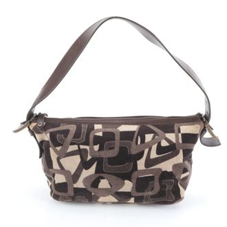 Celine Brown Leather Handbag Shoulder Bag Tote Bag (Pre-Owned)