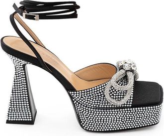 Mach & Mach Chic Black Leather Platforms for Elevated Style