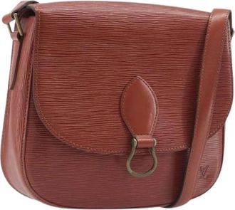 Louis Vuitton Pre-owned Saint Cloud Shoulder Bag - Dames - Vintage Schoudertas - Bruin - ONE Size - Leer - Vintage