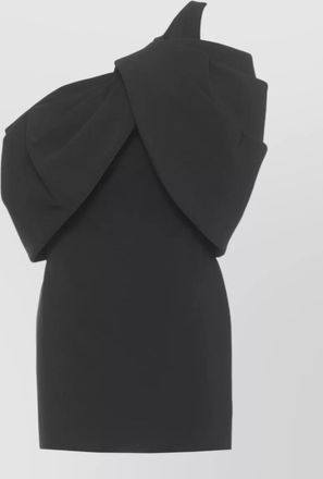 Solace London draped one-shoulder mini dress