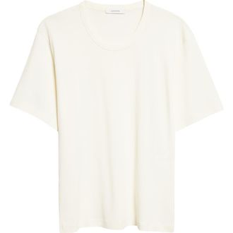 Christophe Lemaire Cotton Jersey Rib T-Shirt in Light Cream at Nordstrom, Size Xx-Small