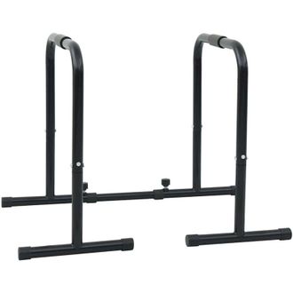 vidaXL Vidaxl - Barra Dip Nero 116 x 66 x 74.5 cm Acciaio Verniciato a Polvere