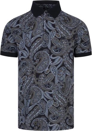 Etro Blauwe Katoenen T-shirts en Polos - Heren - Polos - Blauw - XL - Katoen - Tops