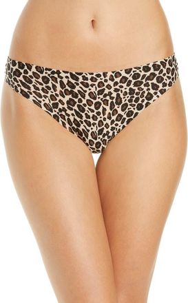 Chantelle Soft Stretch Thong in Leopard Print -Oz at Nordstrom Rack