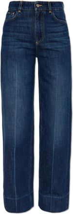 Dolce & Gabbana Jeans met uitlopende pijpen - Dames - Bootcut Jeans - Blauw - XS - Katoen - Jeans
