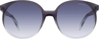 Cutler and Gross Blue Gradient Round Ladies Sunglasses CGSN139557 003 57