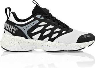 Plein Sport Runner Reflective Scratch Unisex in White/black at Nordstrom, Size 35