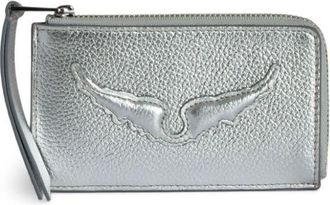 Zadig&Voltaire ZV card holder - women - Calf Leather - One Size - Silver