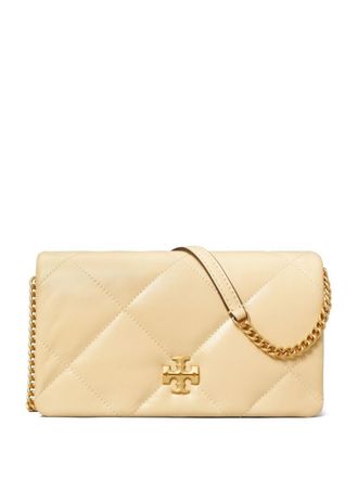 Tory Burch Beige Kira Diamond Quilt Crossbody Bag