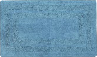 KASANOVA Tappeto bagno 50x80 cm cotone azzurro