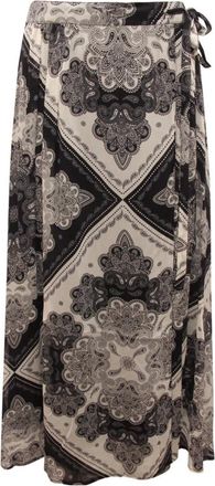 Emma & Gaia Rokken, Dames, Zwart, S, 35Bg 547 Wikkelrok