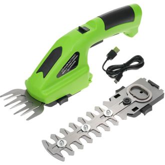 OEM Minicortador De Setos El&eacute;ctrico Inal&aacute;mbrico Con Bater&iacute;a De 7,2 V, Tijeras Y Recortador De Setos 2 En 1 Con Cable Usb-c, 1100 Rpm, Para Cortar Setos Y 
