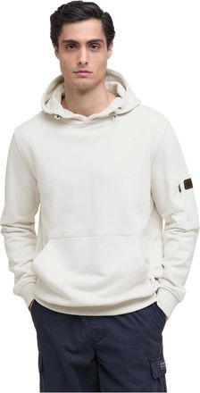 Barbour Ewan Hoodie - Heren - Hoodies - Wit - L - Katoen - Hoodies & sweatvesten