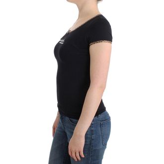 Roberto Cavalli Womens Black Elastane Top