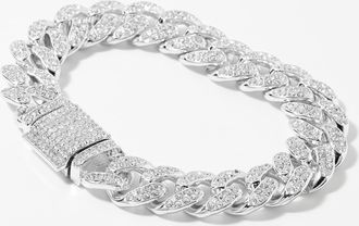 Le 31 Mens Chunky link crystal bracelet