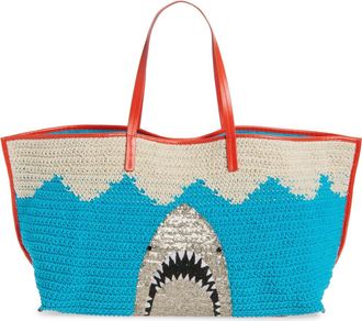 Staud Large Christos Crochet Tote in Great White at Nordstrom