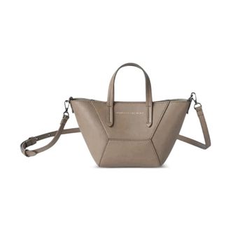 Brunello Cucinelli Duo Mini Bag - female - Brunello Cucinelli - Handbags - Gray - ONE SIZE - Bags