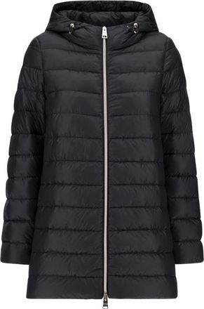 Herno Nylon Ultralight A-Shape Resort Jas - Dames - Winterjassen - Zwart - XL - Nylon - Jassen