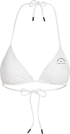 Karl Lagerfeld Top bikini Rue St-Guillaume a triangolo - Bianco