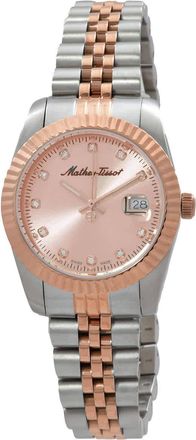 Mathey-Tissot Mathy III Quartz Pink Dial Ladies Watch D810RSAL