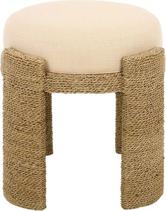 Safavieh Couture Grimaldi Seagrass Round Ottoman