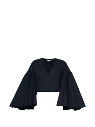 Jacquemus Womens Le Cache Coeur Paysan Top