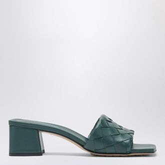 Bottega Veneta Parco mules in emerald green