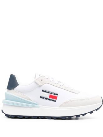 Tommy Jeans Sneakers con placca logo - Bianco