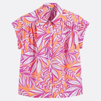 La Redoute Collections Blouse met korte mouwen, bloemenprint